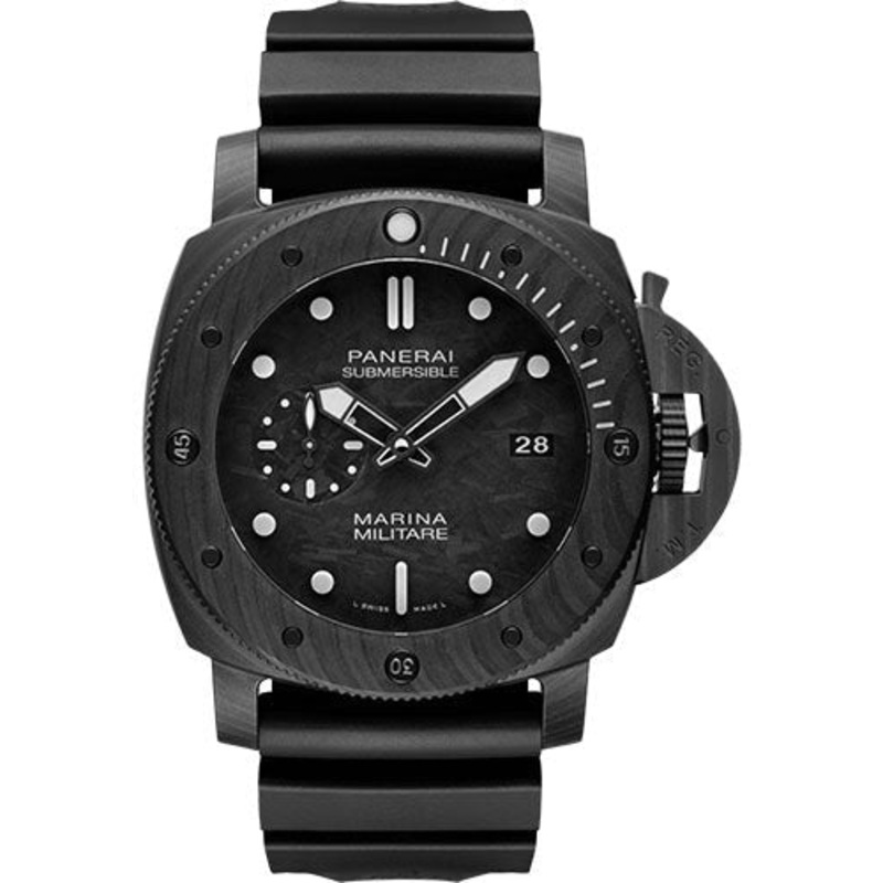 Panerai Submersible Marina Militare Carbotech – 47mm – Carbotech – Carbon Dial – Black Caoutchouc Strap – PAM00979
