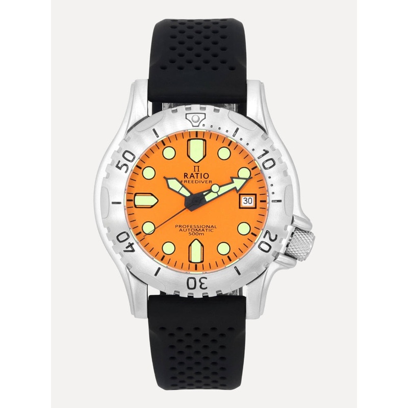 Ratio FreeDiver Professional Sapphire Orange Dial Automatic RTF017 500M Men’s Watch