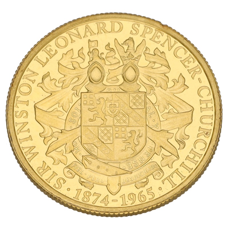 22ct Gold Sir Winston Leonard Spencer Churchill 1/10 OZ Coin 2015
