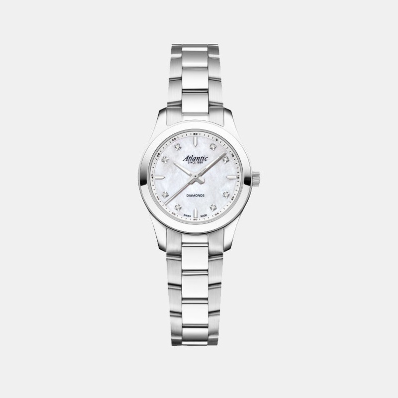 Atlantic Women Quartz Mother Of Pearl Dial Analog Stainless Steel Watch 20335.41.07
