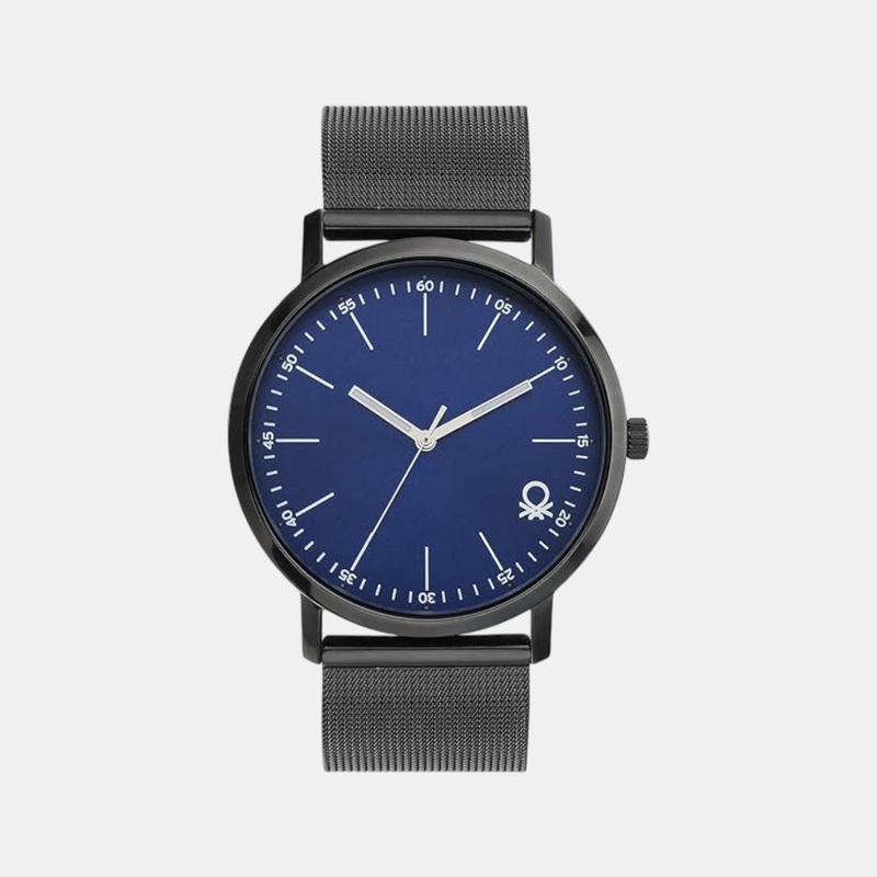 UCB Signature Men Quartz Blue Dial Analog Stainless Steel Watch UWUCG1307