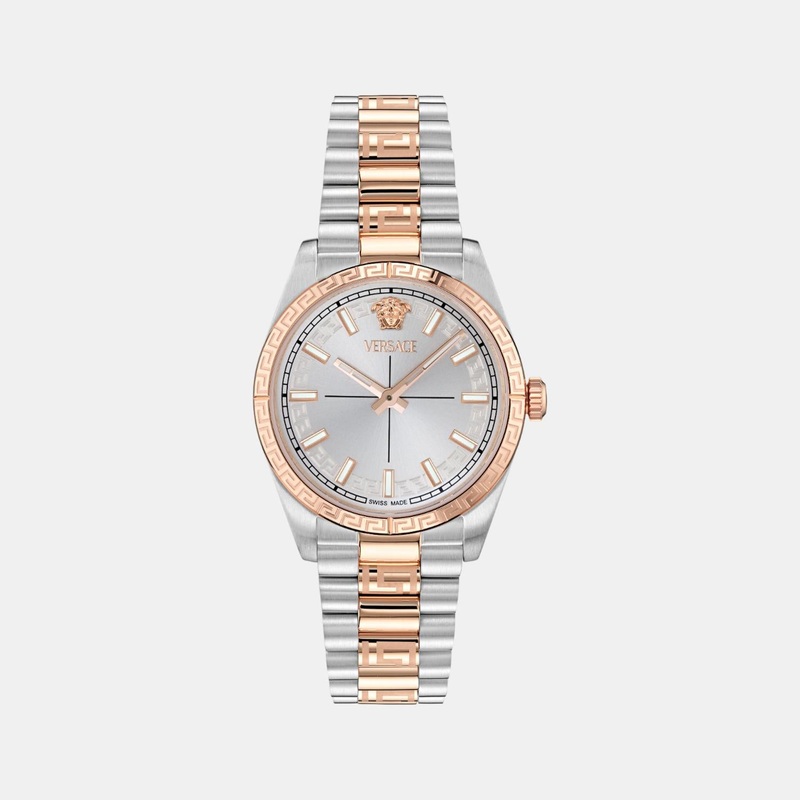 Versace Women Quartz White Dial Analog Stainless Steel Watch VE0E00525