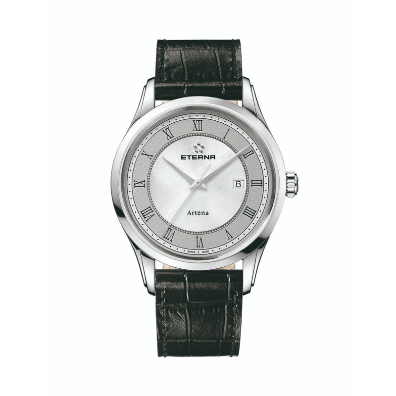 Eterna Artena Black Leather Strap Unisex Watch 2520.41.55.1258