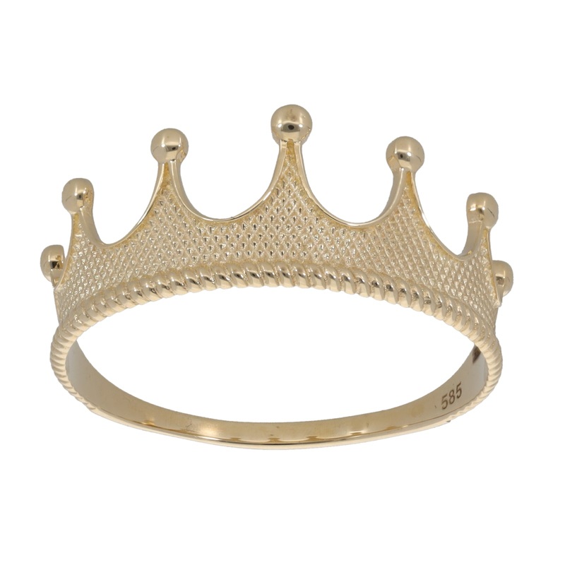 New 14ct Gold Crown Ring