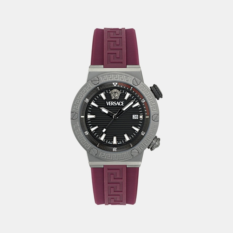 Versace Men Quartz Multi-Colour Dial Analog Recycled PU Watch VE8G00224