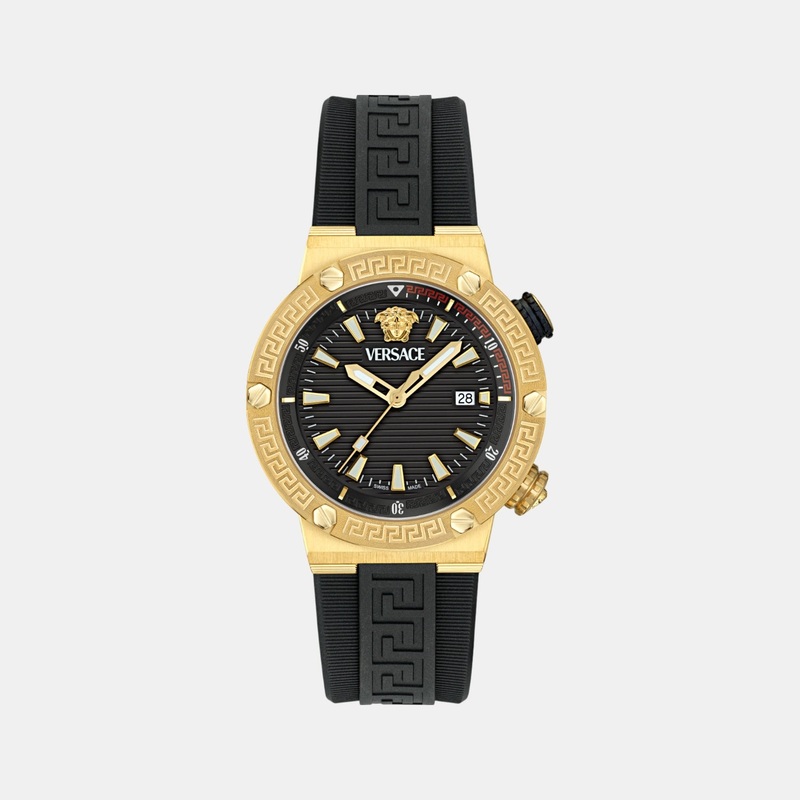 Versace Men Quartz Multi-Colour Dial Analog Recycled PU Watch VE8G00324