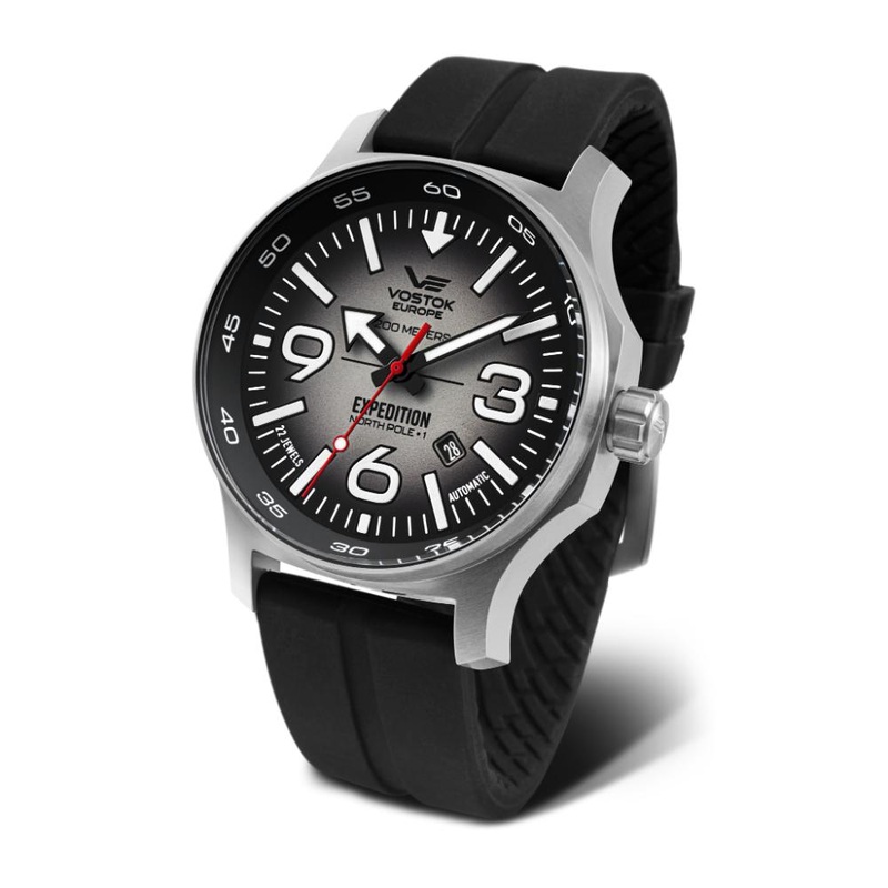Vostok Europe North Pole Expedition Automatic Black Dial & Silicone Strap Men’s YN55-595A639-S