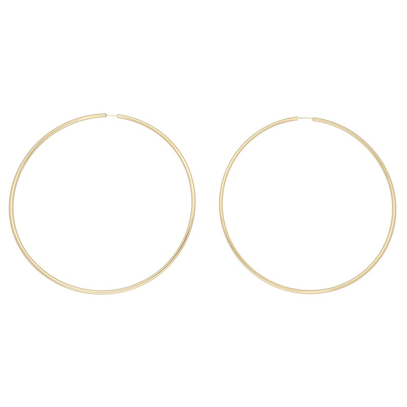 New 9ct Gold Large Hoop Earrings