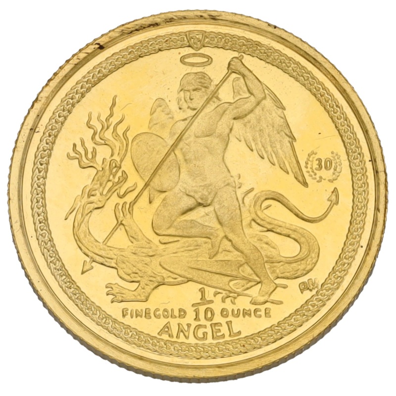 24ct Gold Isle Of Man 1/10 OZ Coin 2014