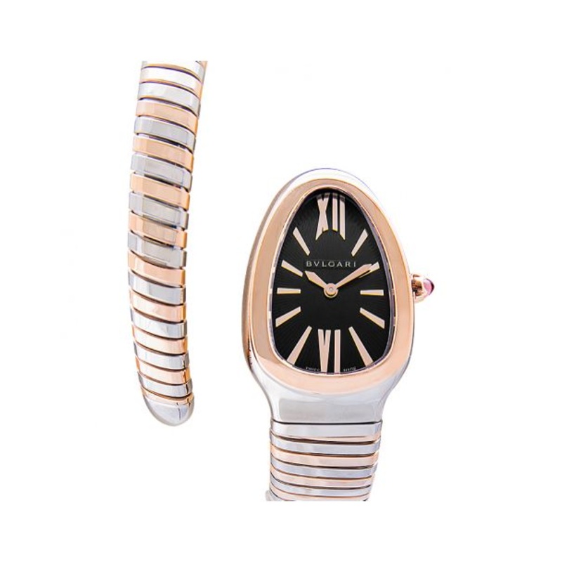 Serpenti Tubogas Black Opaline Dial Quartz Ladies Watch 102123