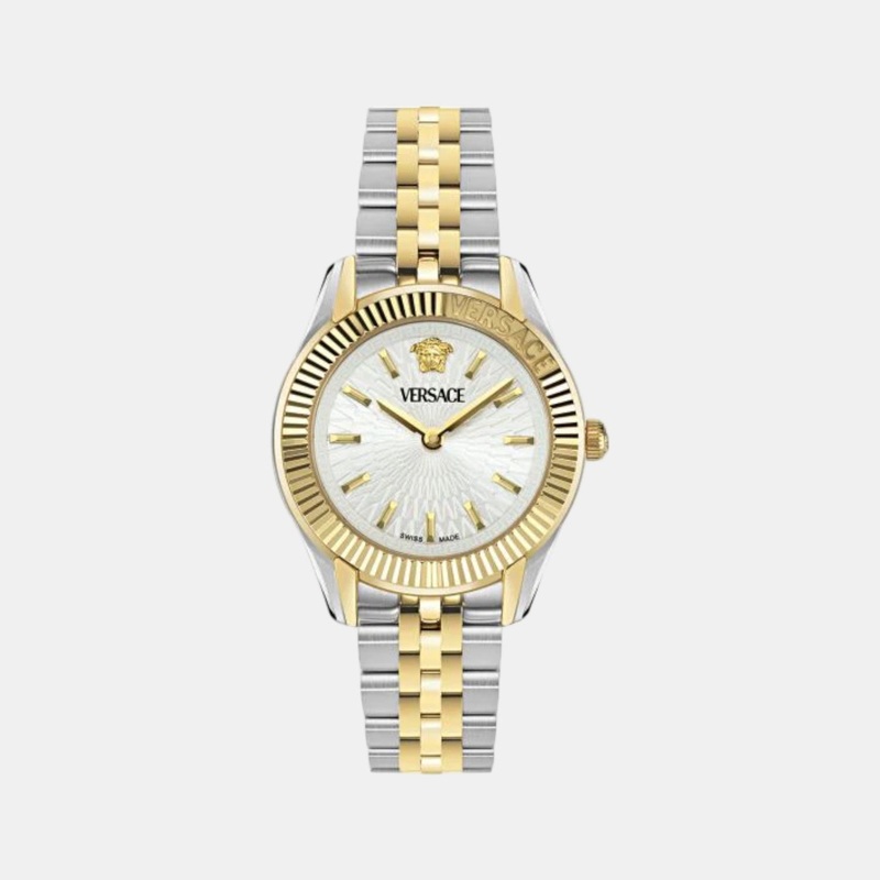 Versace Women Quartz White Dial Analog Stainless Steel Watch VE9CA0224