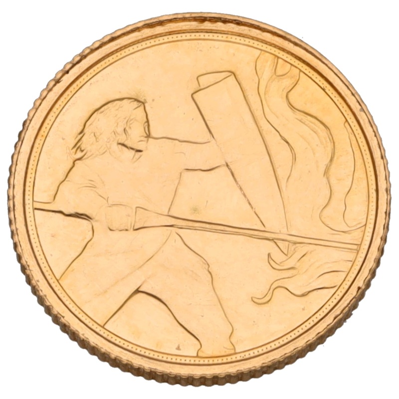 22ct Gold Queen Elizabeth II Quarter Sovereign Coin 2020