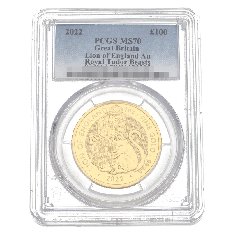 22ct Gold Tudor Beasts Lion Of England Coin 2022