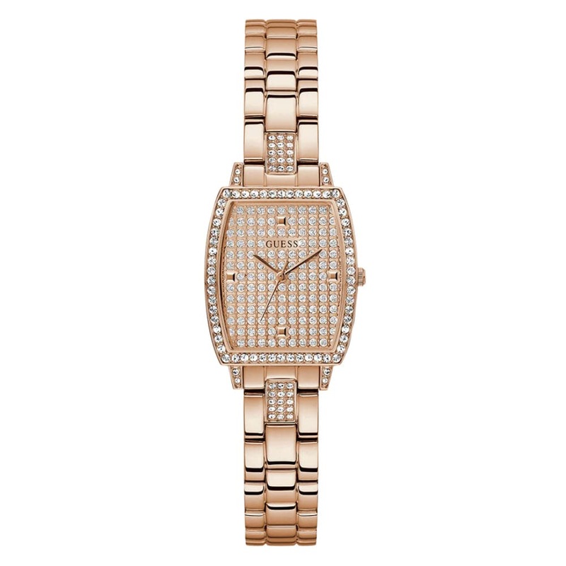 Guess Analog Rose Gold Stainless Steel Strap Women Watch GW0611L3
