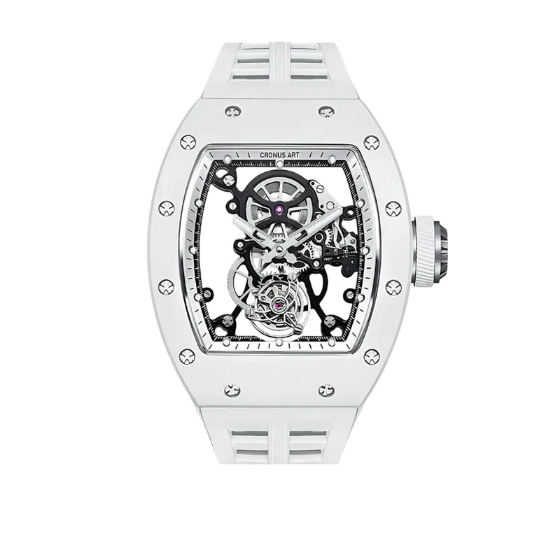 Cronus Art High Quality Fluorine White Band Men Watch CM007-010