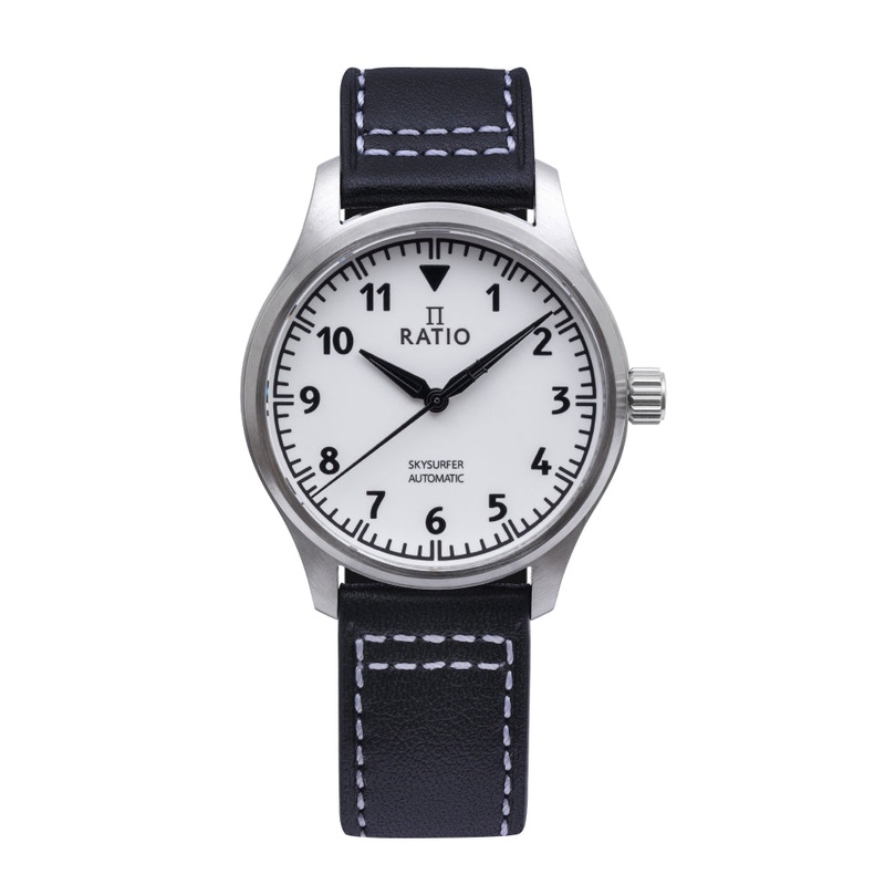 Ratio Skysurfer Pilot Full Luminous Dial Leather Automatic RTS307 200M Men’s Watch