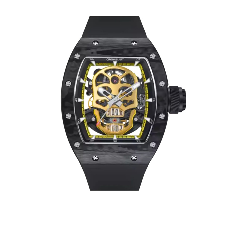 Cronus Art High Quality Fluorine Black Strap Men Watch CM002-033