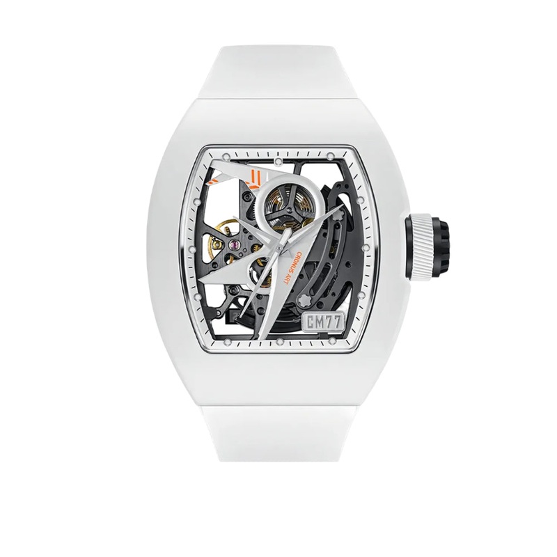 Cronus Art High Quality Fluorine White Band Strap Men Watch CM011-001