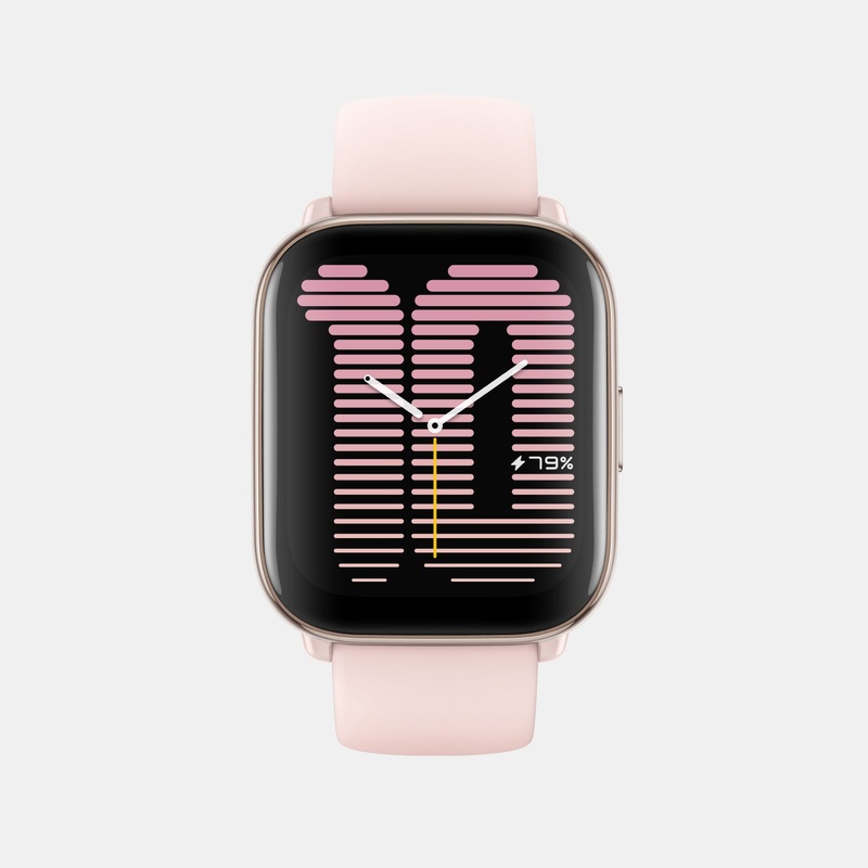 Amazfit Unisex Processor Petal Pink Dial Amoled Silicone Watch AMAZFIT ACTIVE PETAL PINK