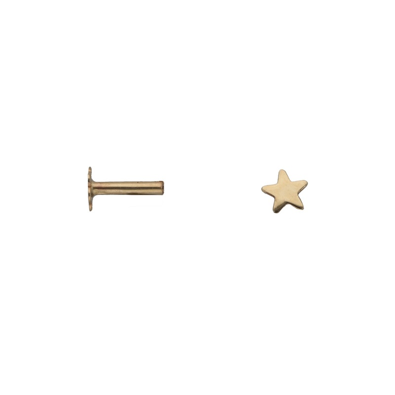 New 9ct Gold Star Nose Stud