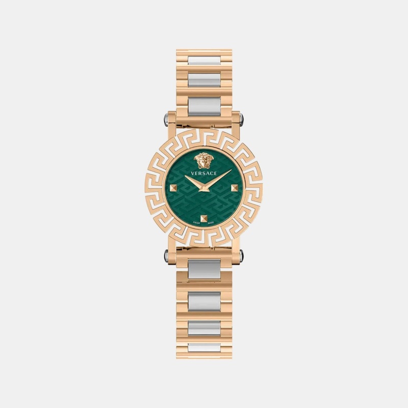 Versace Women Quartz Green Dial Analog Stainless Steel Watch VE2Q00724