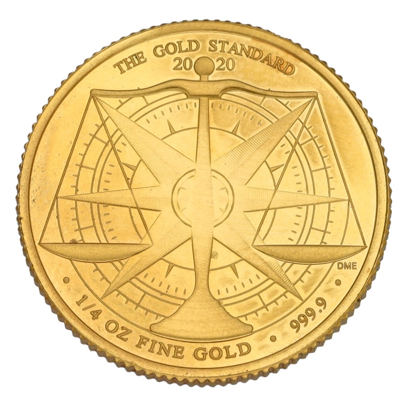 24ct Gold The Gold Standard 1/4 OZ Coin 2020
