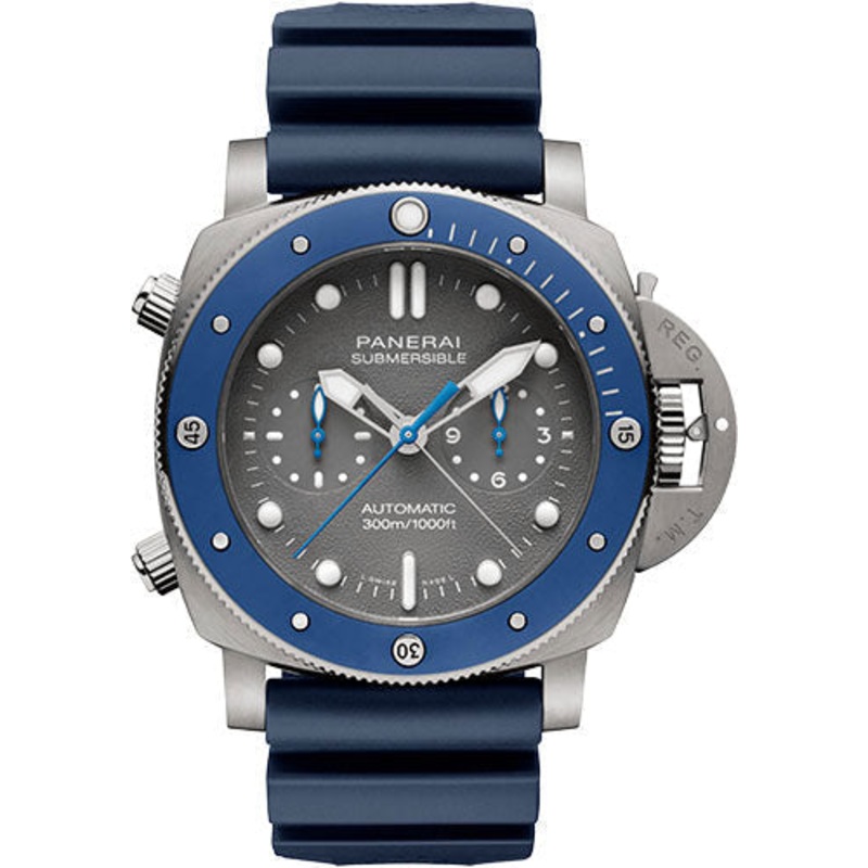 Panerai Submersible Chrono Guillaume Nery Edition – 47mm – Brushed Titanium – PAM00982