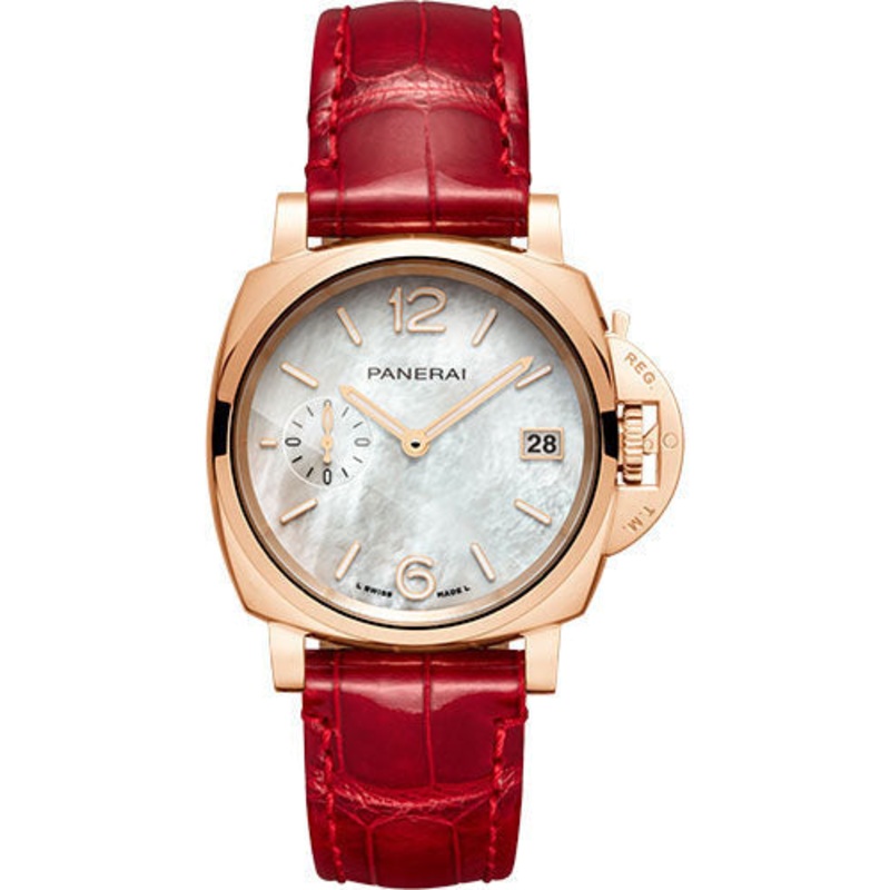 Panerai Piccolo Due MadrePerla – 38mm Polished Goldtech Case – White Mother Of Pearl Dial – PAM01280