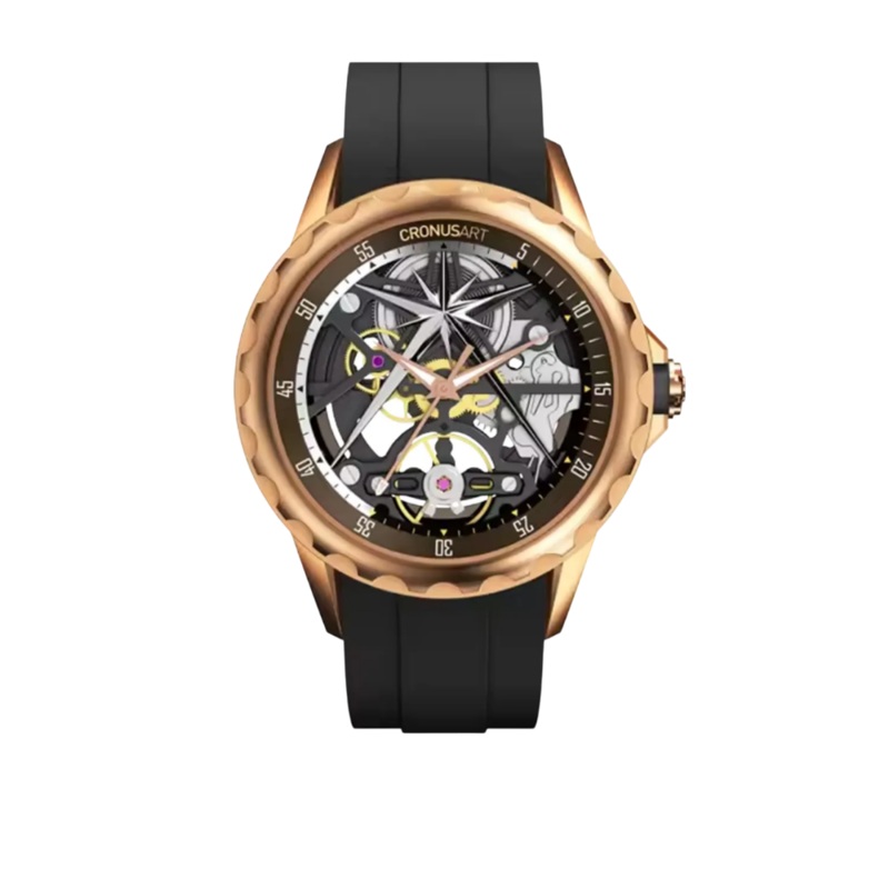 Cronus Art Fluorine Black Strap Men Watch CM05-06I