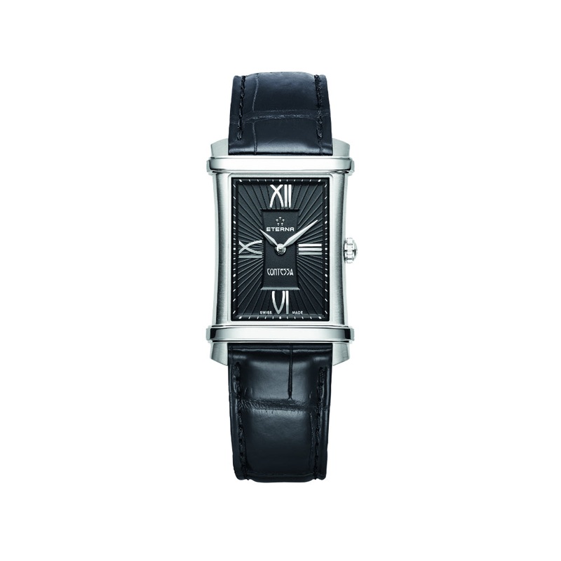 Eterna Contessa Black Leather Strap Women Watch 2410.41.45.1223