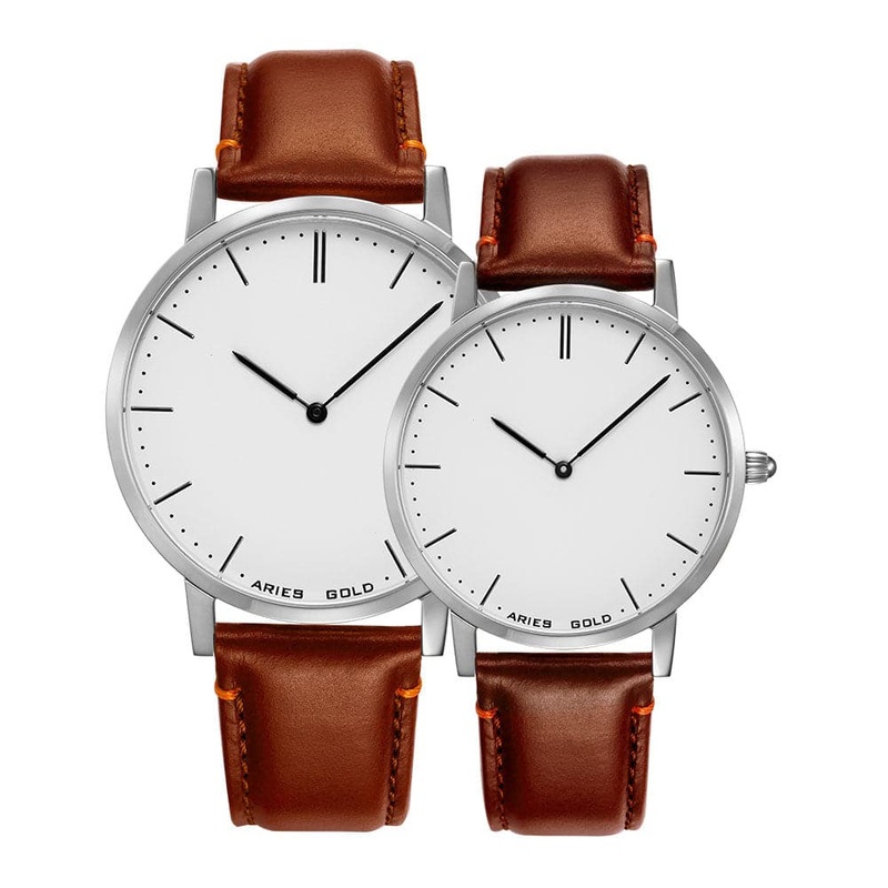 ARIES GOLD URBAN TANGO G 1007 & L 1008 S-W COUPLE’S WATCHES