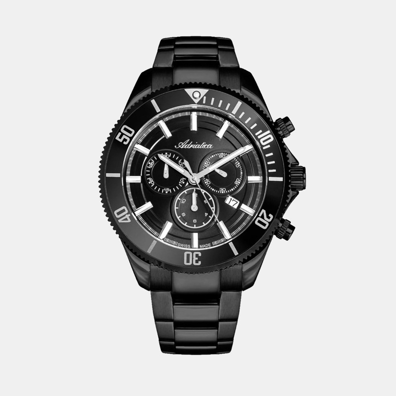 Adriatica Men Chronograph Grey Dial Analog Stainless Steel Watch A1139.B116CHN
