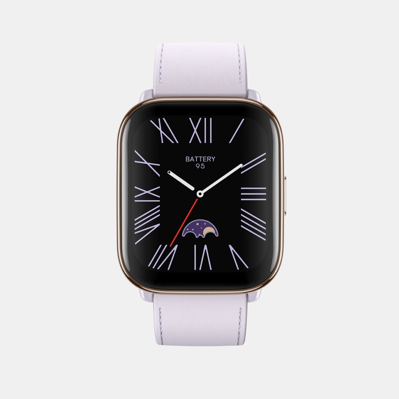 Amazfit Unisex Processor Lavender Purple Dial Amoled Silicone Watch AMAZFIT ACTIVE LAVENDER PURPLE