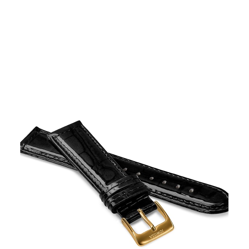 Leather Watch Strap Glossy E3.1439.L
