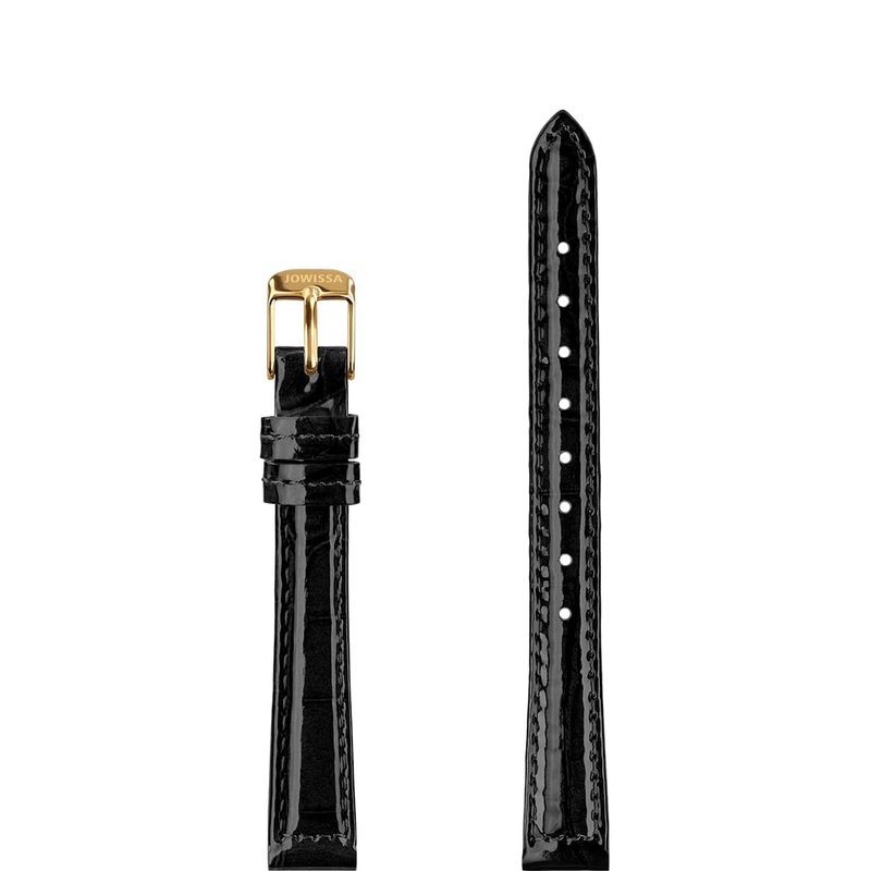 Leather Watch Strap Glossy E3.1439.S