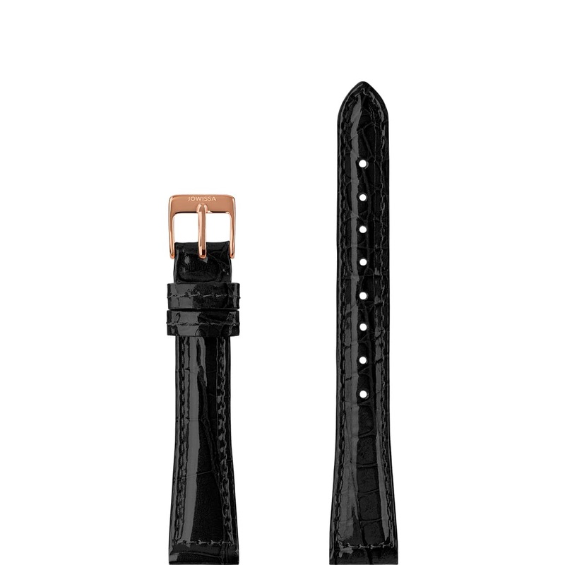 Leather Watch Strap Glossy E3.1440.S