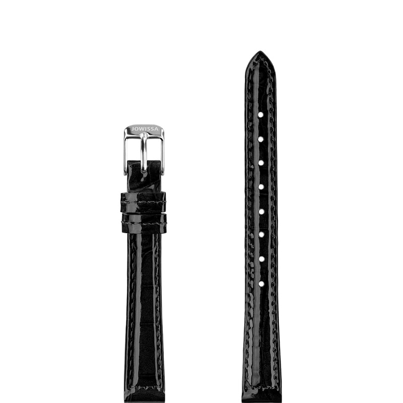 Leather Watch Strap Glossy E3.1445.S
