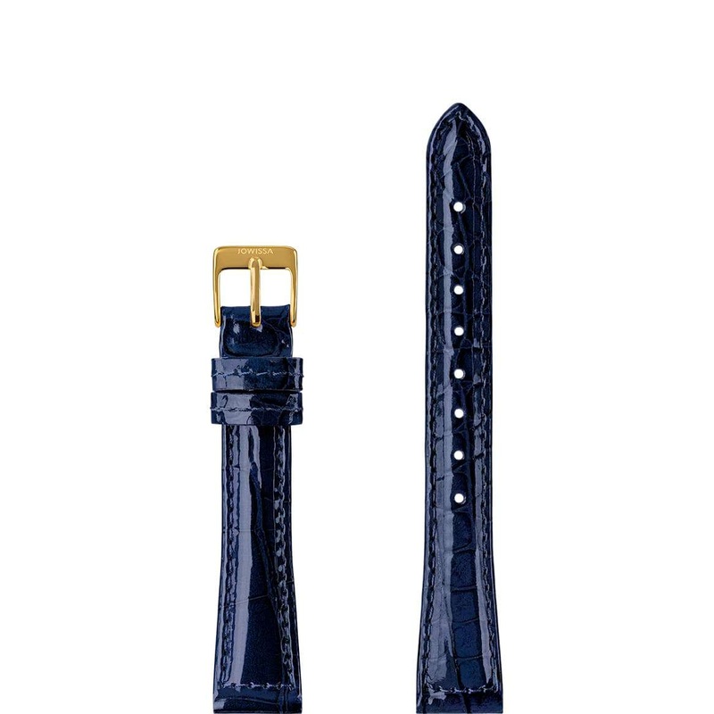Leather Watch Strap Glossy E3.1451.M