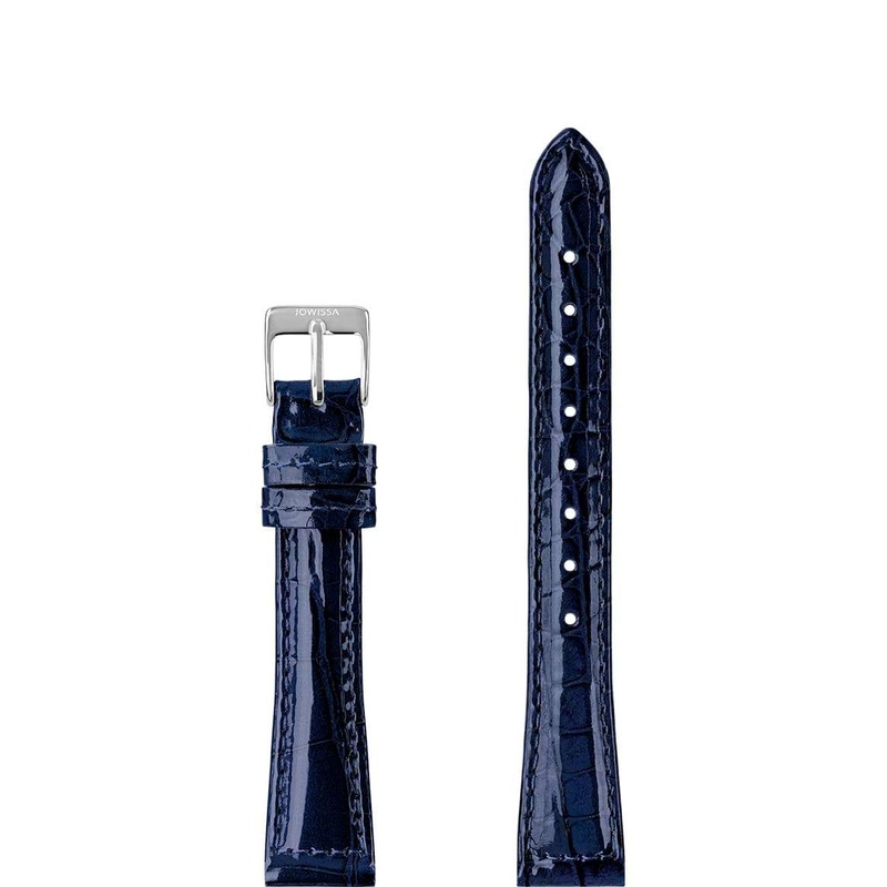 Leather Watch Strap Glossy E3.1453.M