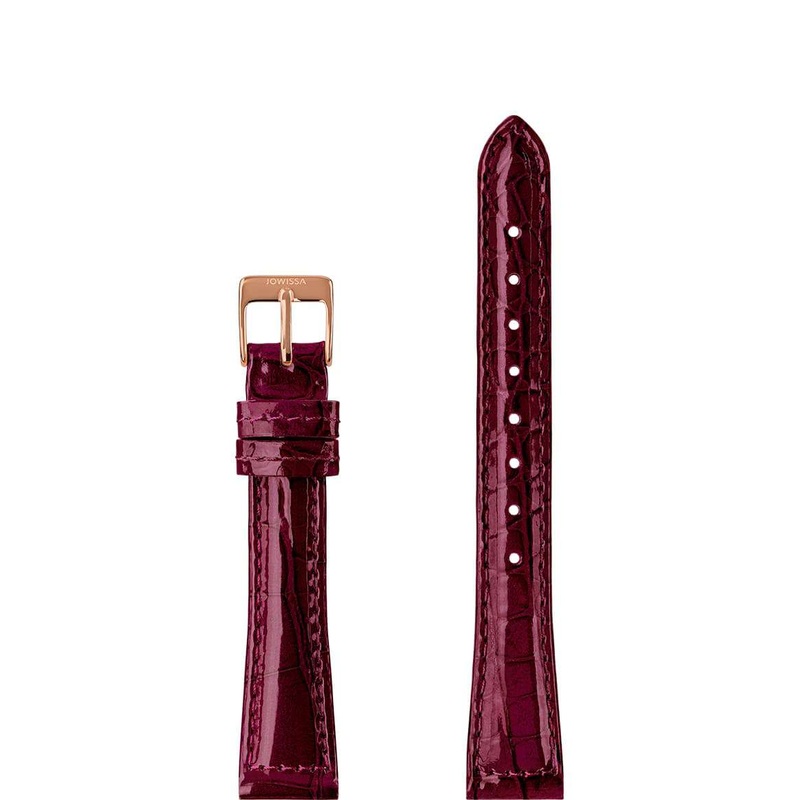Leather Watch Strap Glossy E3.1458.M