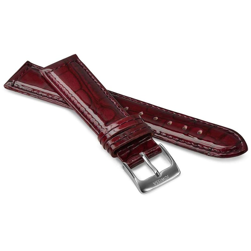 Leather Watch Strap Glossy E3.1460.L