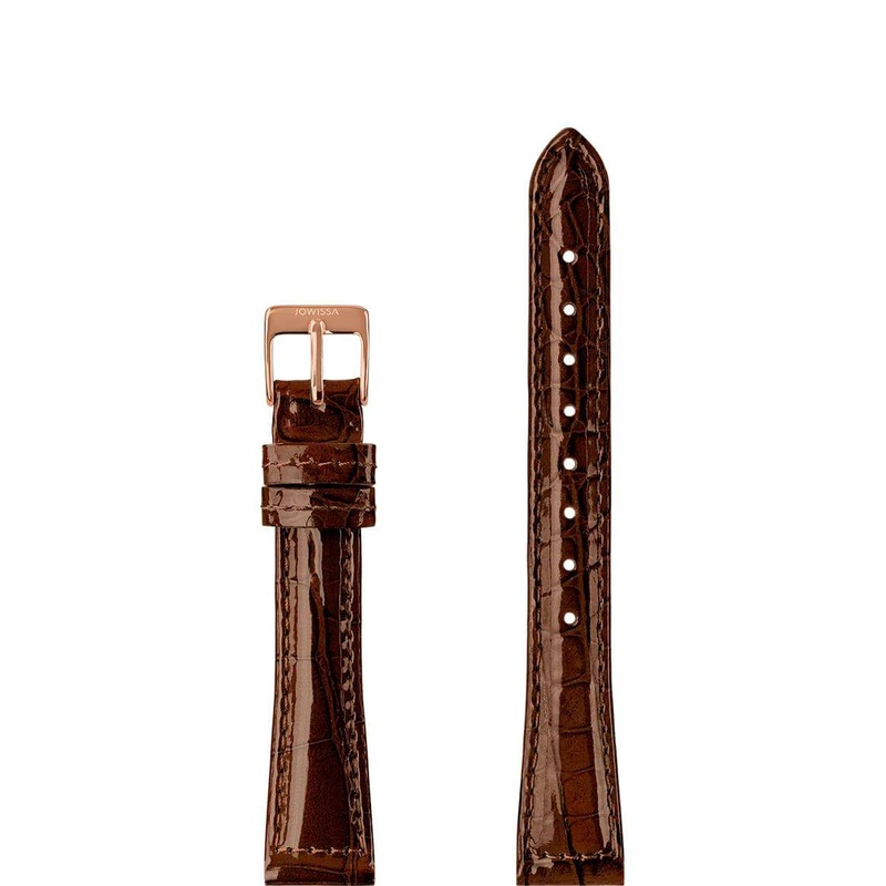 Leather Watch Strap Glossy E3.1461.M