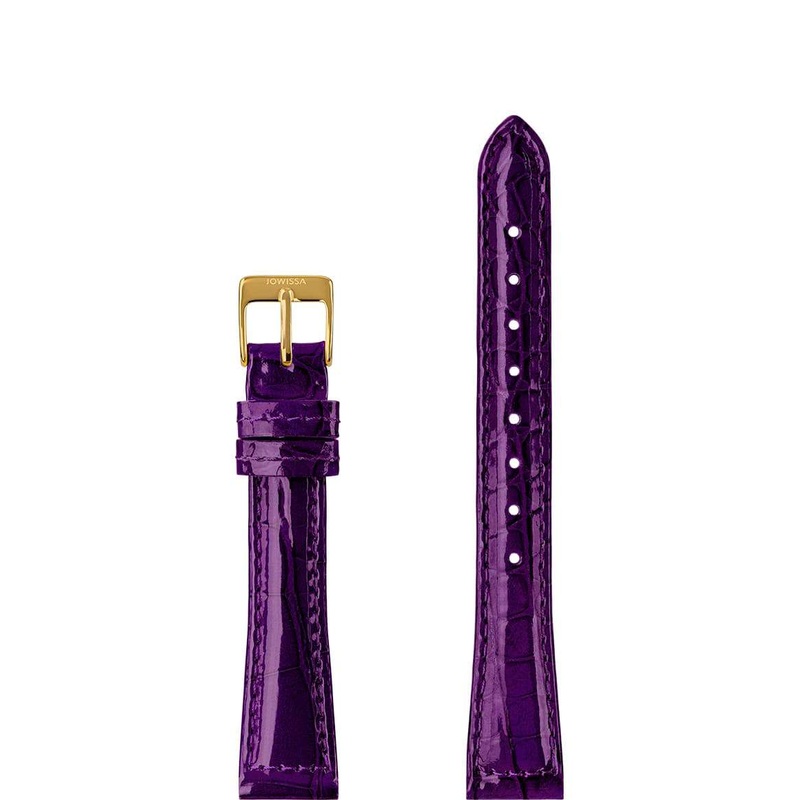 Leather Watch Strap Glossy E3.1472.M