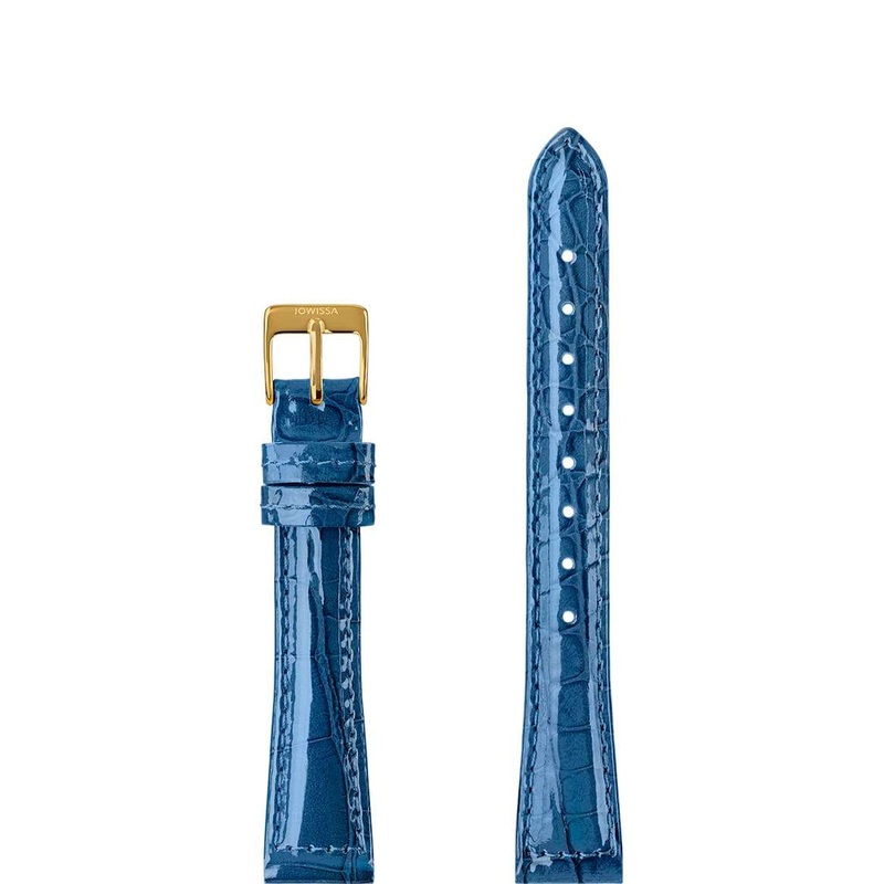 Leather Watch Strap Glossy E3.1447.M