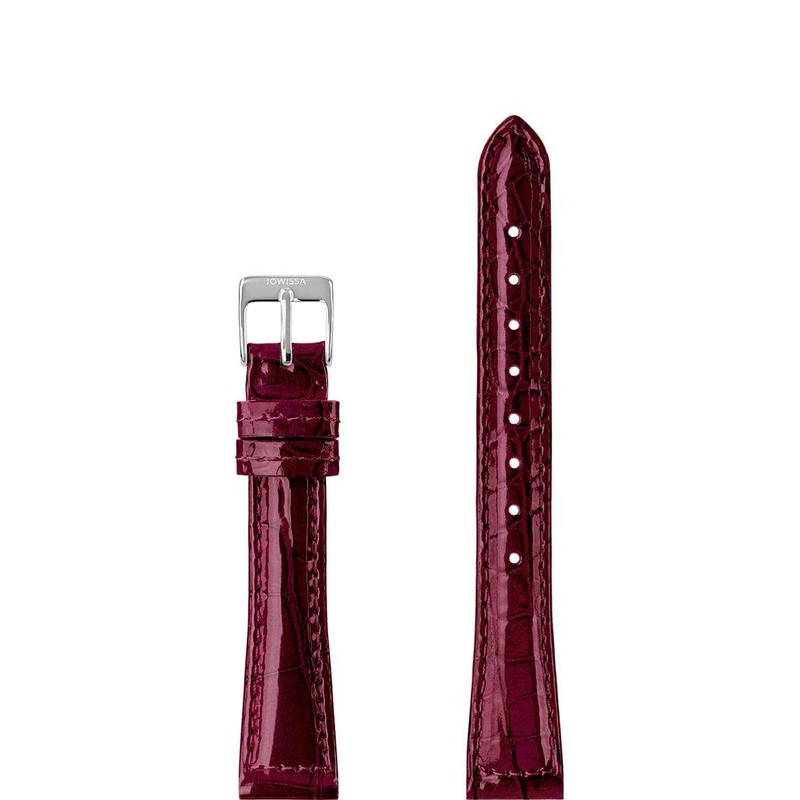 Leather Watch Strap Glossy E3.1460.M