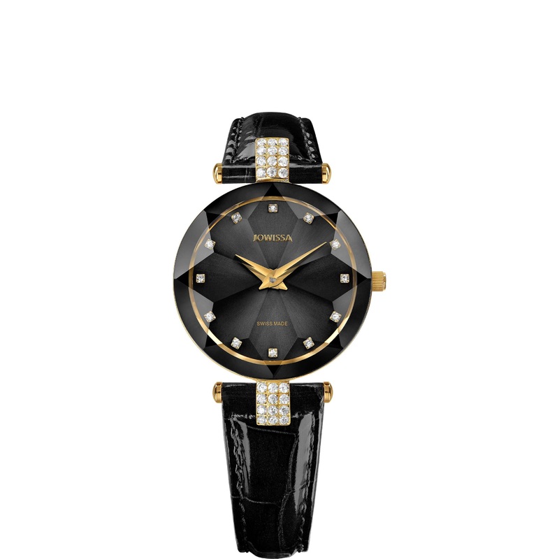 Facet Strass Swiss Ladies Watch J5.614.M
