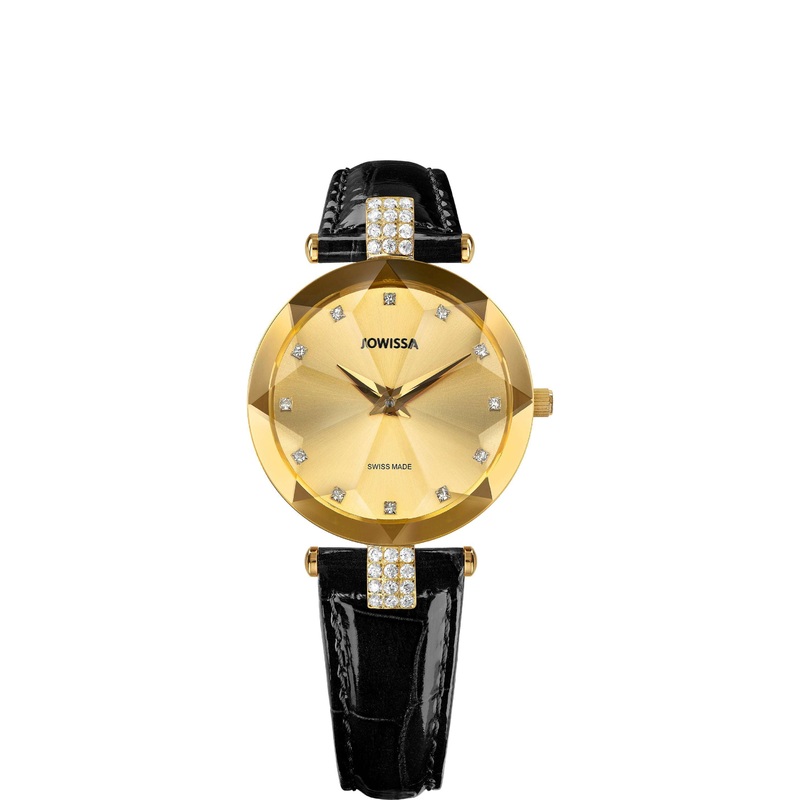 Facet Strass Swiss Ladies Watch J5.615.M