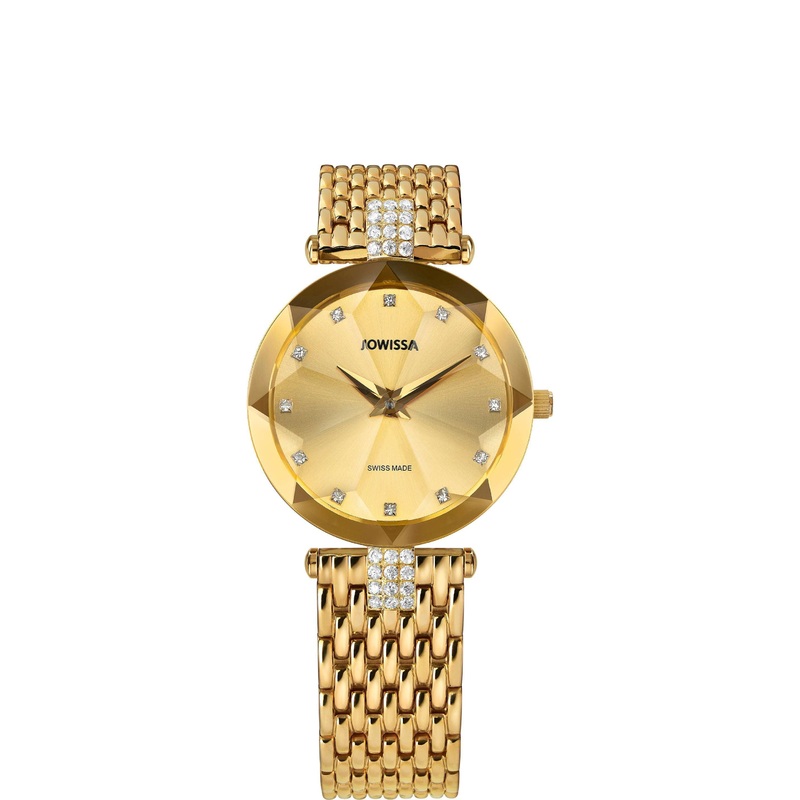 Facet Strass Swiss Ladies Watch J5.629.M