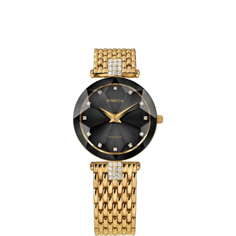 Facet Strass Swiss Ladies Watch J5.630.M