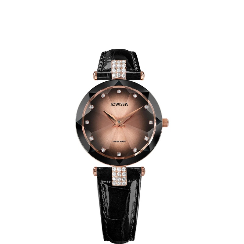 Facet Strass Swiss Ladies Watch J5.651.M